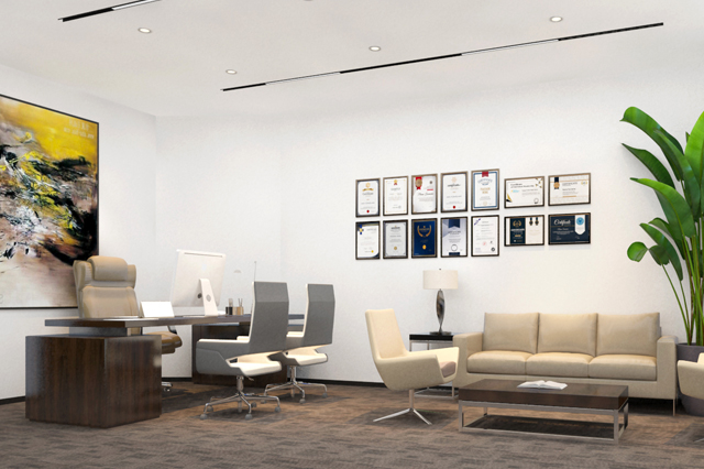 安帝总经理办公室装修效果图